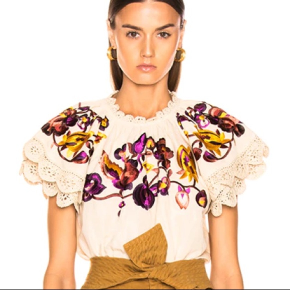 Ulla Johnson Rumi embroidered top
